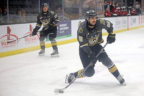 17122024
Matteo Michels #88 of the Brandon Wheat Kings fires a shot on net during WHL action against the Moose Jaw Warriors at Westoba Place on Tuesday evening.
(Tim Smith/The Brandon Sun)