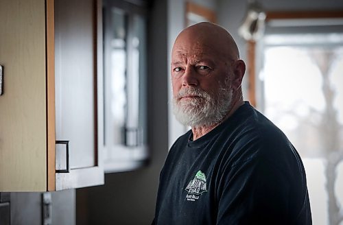 JOHN WOODS / FREE PRESS
Mervin Friesen, a Niverville resident whose mum has been waiting in Morris General Hospital for a personal care home (PCH) bed for four months, is photographed in his home Tuesday, December 17, 2024. Rural care homes often face a lack of capacity - either short beds, short staff or both.

Reporter: gabby