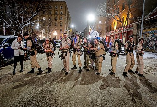 JOHN WOODS / FREE PRESS
Members of the Winnipeg Ghostbusters, an officially licensed fan club, are photographed in the Exchange District Tuesday, December 17, 2024. The group has raised thousands of dollars for local charities including Children&#x573; Hospital Foundation and Cancercare.
Reporter: gabby