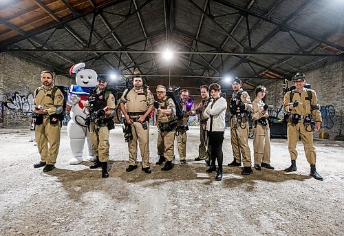 JOHN WOODS / FREE PRESS
Members of the Winnipeg Ghostbusters, an officially licensed fan club, are photographed in the Exchange District Tuesday, December 17, 2024. The group has raised thousands of dollars for local charities including Children&#x573; Hospital Foundation and Cancercare.
Reporter: gabby