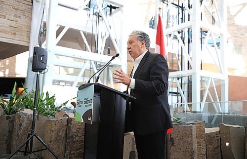 RUTH BONNEVILLE / FREE PRESS

LOCAL - high-speed internet

Dan Vandal, Minister of Northern Affairs, makes announcement about improving high-speed Internet access in rural Manitoba including all remote communities, at the  Canadian Museum for Human Rights Friday.  

Minister Vandal announced #38 million in federal funding for four projects underThe Universal  Broadband Fund and support for Indigenous Services Canada to bring high-speed internet access to remote communities across Manitoba. The goal is for everyone in Canada to have access to high-speed internet by 2030.




Nov 15th, 2024