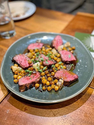 EVA WASNEY / FREE PRESS
The steak and chickpeas at Butcher & Bee