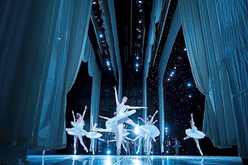 Dancers perform during a winter scene in the Royal Winnipeg Ballet&#x2019;s second performance of the Nutcracker in Vancouver on December 14, 2024. Paige Taylor White/Free Press