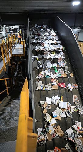 RUTH BONNEVILLE / FREE PRESS

LOCAL - recycling feature

Recycling Feature - The journey of our recycling products after we deposit them into our bluebin.  

What is the process they go through after being dumped out by the rolloff trucks to being squished into compact bales?  The nside look at Winnipeg MRF -- 35 Mazenod Rd off of Dugald

Also photos of Mark Kinsely, Winnipeg Water and Waste, in the plant during tour. 

Story by JS

Dec 3rd, 2024