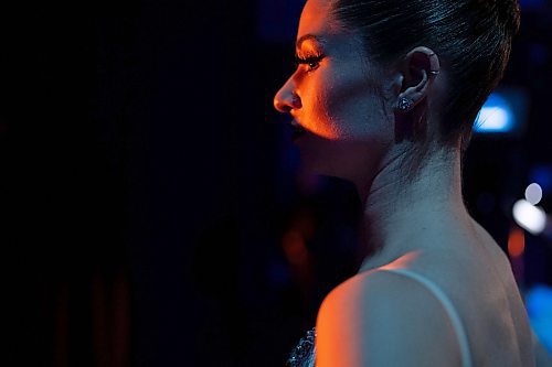 Jaimi Deleau waits her turn backstage as the Royal Winnipeg Ballet performs their Nutcracker matinee in Vancouver, on December 14, 2024. Paige Taylor White/Free Press