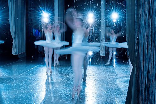 Dancers spin while they perform during a winter scene in the Royal Winnipeg Ballet&#x2019;s second performance of the Nutcracker in Vancouver on December 14, 2024. Paige Taylor White/Free Press