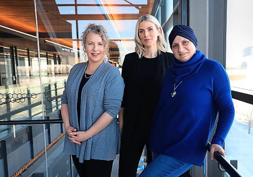 RUTH BONNEVILLE / FREE PRESS

BIZ - WeTech

Portrait of Joelle Foster, president and CEO of North Forge (curly hair), Kiera Fogg,(blond) founder of Ribit AI and Nermin Sa'd, Director of programs at North Forge, for story.

Story: North Forge and WeMB  are teaming together to offer  loan programs for women called WE Tech to assist start-up founders.

Dec 18th, 2024