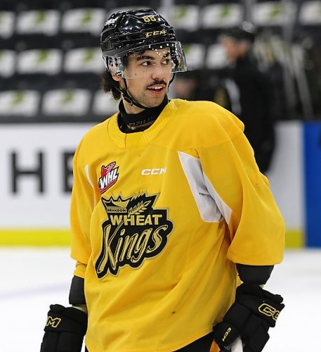 Brandon Wheat Kings forward Matteo Michels has helped the team weather the loss of Roger McQueen by posting career highs in assists and points, with his next goal lifting him to a new high in that category as well. (Perry Bergson/The Brandon Sun)
Dec. 21, 2024