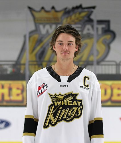 Brandon Wheat Kings captain Quinn Mantei is in his first year as captain as part of a leadership group that has been challenged by repeated adversity this season, (Perry Bergson/The Brandon Sun)
Dec. 21, 2024