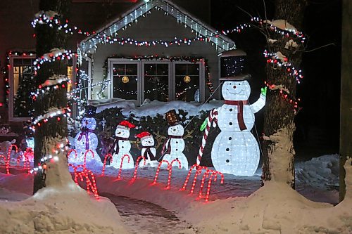 A home in the 300 block of 16th Street provides a bright and fun Christmas display. (Matt Goerzen/The Brandon Sun)