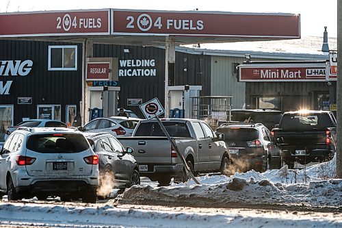 JOHN WOODS / FREE PRESS
Drivers line up for lower priced gas at a station on Waverley Street Tuesday, December 24, 2024. Provincial gas taxes will be applied again in the new year.

Reporter: ?