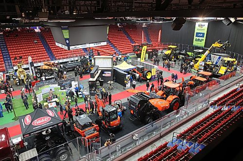 17012024
Visitors explore booths in Westman Place during Manitoba Ag Days 2024 at the Keystone Centre on Wednesday. Today is the final day of the event. The theme for the 2024 show is "Produced on the Prairies." With 550 exhibitors this year, Ag Days is Canada's largest indoor farm show. (Tim Smith/The Brandon Sun)