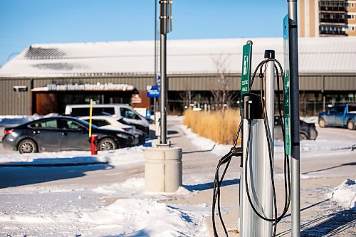 MIKAELA MACKENZIE / FREE PRESS
	

The Bill &amp; Helen Norrie Library EV charging station on Friday, Jan. 3, 2025.

For Nicole story.
Winnipeg Free Press 2024