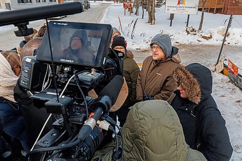 MIKE DEAL / FREE PRESS
Winnipeg City Councillor, Russ Wyatt, talks to the media Wednesday morning.
Reporter: Erik Pindera
250108 - Wednesday, January 08, 2025.