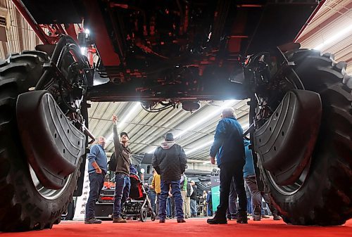 17012024
Visitors to Manitoba Ag Days 2024 check out a sprayer on display at the Keystone Centre on Wednesday. (Tim Smith/The Brandon Sun)