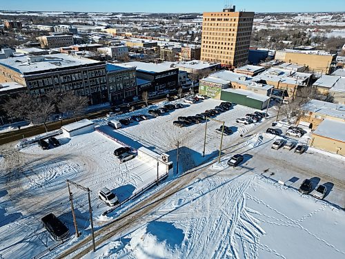 15012025
Empty lots along Princess Avenue between 10th Street and 9th Street in downtown Brandon as seen from above.
(Tim Smith/The Brandon Sun)