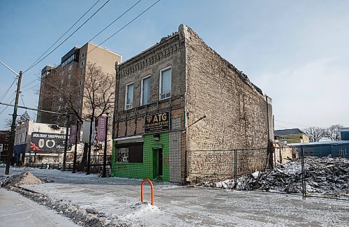 JOHN WOODS / FREE PRESS
Craig Block, the building that suffered damage when a fire destroyed the neighbouring Sutherland Hotel photographed Sunday, January 19, 2025.
Reporter: ?