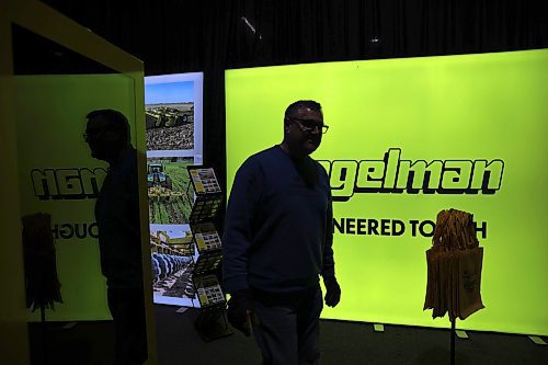 20012025
Chad Jones, Director of Sales with Degelman Industries, works to set up their booth ahead of Manitoba Ag Days at the Keystone Centre in Brandon on Monday. Ag Days kicks off today and runs until Thursday.
(Tim Smith/The Brandon Sun)