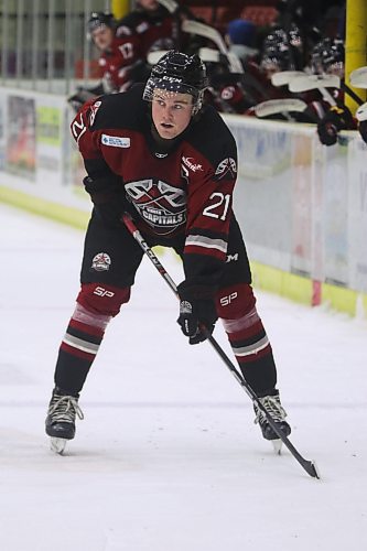 Virden Oil Capitals captain Ethan Guthrie on Jan. 21, 20225. (Matt Packwood/The Brandon Sun)