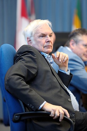 Brandon Coun. Barry Cullen listens to discussions on Saturday morning during the city's 2025 Budget deliberations. (Matt Goerzen/The Brandon Sun)