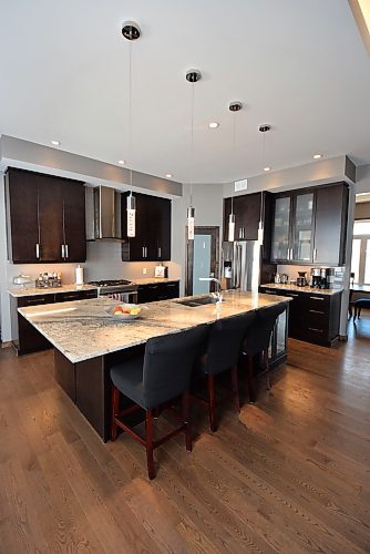 Todd Lewys / Free Press
The stunning island kitchen offers a perfect blend of style and utility.