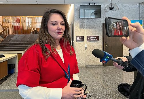 MALAK ABAS / FREE PRESS

Coun. Sherri Rollins respomds to media questions about her resignation from EPC at city hall, Tuesday, January 21, 2025.

Winnipeg Free Press
