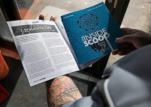 RUTH BONNEVILLE / FREE PRESS
OCAL - john howard mag
Story on John Howard society and their re-launch of their magazine Inside School, featuring written and artistic work from incarcerated people and those recently released.
Photo of someone recently released, who is staying at John Howard's halfway house program, with the magazine open to the page where his writing is featured. Note, Photo is only of his hands holding the magazine to not identify him.
Story by Malak Abas
Jan 29th,, 2025