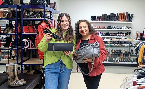 RUTH BONNEVILLE / FREE PRESS

 VOLUNTEERS

Photo of  Aviva Tabac (pink jacket) community engagement manager at Kavod, a new thrift store on Notre Dame with her sales personal, Noa Kaufman both holding  some pre-owned merchandise they are selling from the store Wednesday.


Story: Aviva Tabac (she/her), community engagement manager at Kavod, a new thrift store on Notre Dame.  

This is for my Feb. 10 volunteers column.

See story by Aaron

Feb 5th, 2025