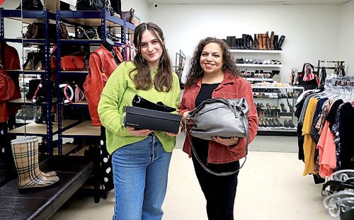 RUTH BONNEVILLE / FREE PRESS

 VOLUNTEERS

Photo of  Aviva Tabac (pink jacket) community engagement manager at Kavod, a new thrift store on Notre Dame with her sales personal, Noa Kaufman both holding  some pre-owned merchandise they are selling from the store Wednesday.


Story: Aviva Tabac (she/her), community engagement manager at Kavod, a new thrift store on Notre Dame.  

This is for my Feb. 10 volunteers column.

See story by Aaron

Feb 5th, 2025