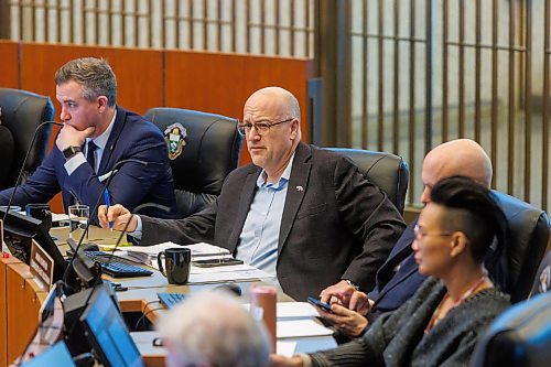 MIKE DEAL / FREE PRESS
City Councillor Russ Wyatt asks questions during the debate.
An almost full house at City Hall for the property and development committee which is currently debating the Granite Way housing project.
Reporter: Joyanne Pursaga
250206 - Thursday, February 06, 2025.