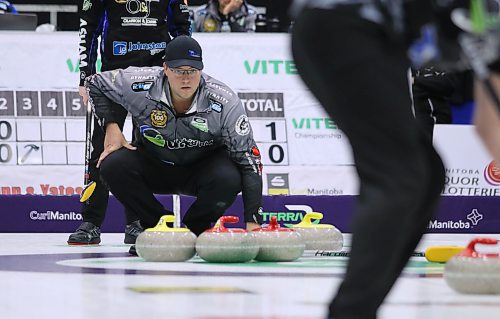 Brandon's Steve Irwin became the first team in the 32-team field to qualify for the playoff round in the Viterra Championship at Stride Place in Portage la Prairie. (Matt Packwood/The Brandon Sun)