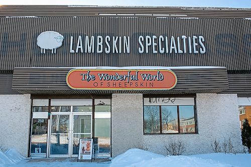 BROOK JONES/FREE PRESS
Lambskin Specialties/The Wonderful World of Sheepskin, a local manufacturer and storefront, at 250 Dufferin Ave. in Winnipeg, Man., is pictured Wednesday, Feb. 12, 2025. The third generation business was started by Wigdor (Victor) Schultz when he immigrated to Canada in 1926. Myron Schultz is the presidenty and Melvyn Pollins is the vice president.
