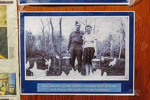 MIKE DEAL / FREE PRESS
First eggs when the chickens started to lay when Len returned home from the war and they bought chickens.
WW2 veteran Len Van Roon, 103, refused to marry his girlfriend Verna before he was deployed for fear of leaving her a widow should he die in combat. Throughout his four years in the army Van Roon wrote 1,100  love letters to her. The couple were married for 64 years before Verna died in 2011, aged 90.  
Reporter: RV Kitching
250205 - Wednesday, February 05, 2025.