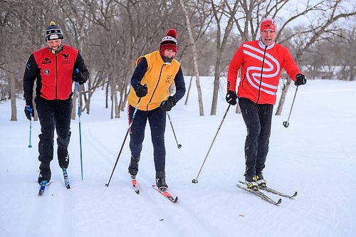 MIKE SUDOMA / FREE PRESS
Special Olympian and Sports Manitoba Hall of Fame inductee, Brita Hall (centre), and coaches Chris Martin (left) and Chris Roe (right) during Thursday afternoons practice at the Windsor Park Nordic Club
February 13, 2024




