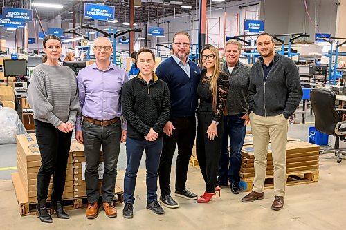 MIKE SUDOMA / FREE PRESS
First Light Safety Products leadership team (left to right) Monique Lashley, Michael Yudelevich, Matt Hudson, Kevin Smith, Cam Quan-Smith, Darrin Smith, Jovan Latisnere, Doug Campbell (not pictured), Victor Ponce (not pictured)
February 13, 2024