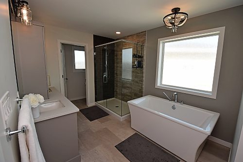 Todd Lewys / Free Press
The exquisite ensuite exudes a spa-like feel.