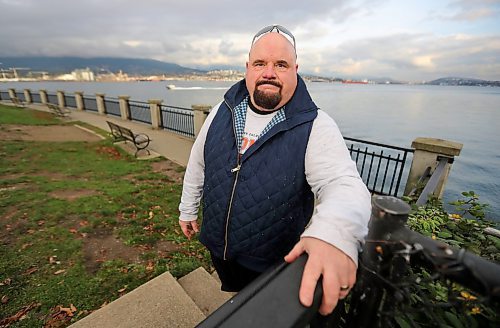 Chris Parlow in Stanley Park, in Vancouver, B.C., Wednesday, November 27th, 2024. Chris is a recovering gambler who hasn't gambled since 2009. He speaks about his addiction which nearly led him to take his own life. (TREVOR HAGAN / WINNIPEG FREE PRESS)