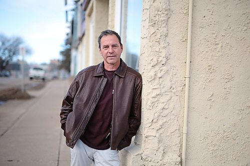 Actor Dean Munchinsky of Virden stands outside George Strange's BookMart & Prairie Showcase on 10th Street in Brandon. Munchinsky visits Brandon for acting practice as he takes every opportunity he can to be involved in the art. (Tim Smith/The Brandon Sun)