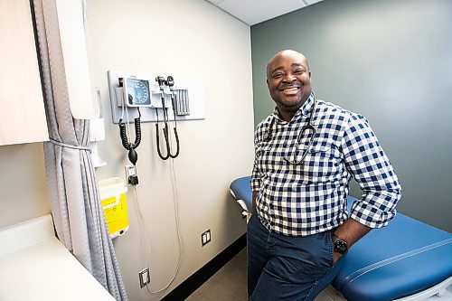 MIKAELA MACKENZIE / FREE PRESS
	

Dr. Temitope Ajayi at the West St. Paul Medical Clinic, which he will be opening Monday, on Friday, March 7, 2025. The bedroom community currently has no clinic, forcing families to drive to Winnipeg or East St. Paul for care. 

For Nicole story.
Winnipeg Free Press 2025