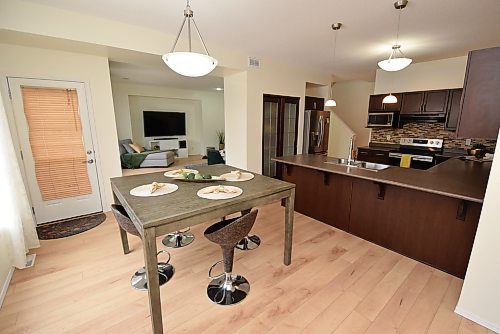 Todd Lewys / Free Press
Flow from the kitchen and dining area into the family room is smooth thanks to a six-foot-wide entrance that effortlessly connects the three spaces.