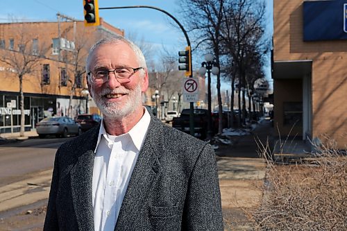 Quentin Robinson, seen here on Rosser Avenue in Brandon on Monday afternoon, has been confirmed as the NDP candidate for Brandon-Souris in this spring's federal election. (Connor McDowell/Brandon Sun)