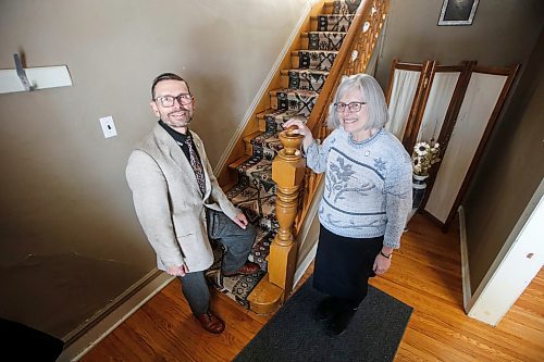 JOHN WOODS / FREE PRESS
Howard R. Engel, president and CEO of The Marshall McLuhan Initiative (MMI), and Esther June, MMI treasurer, are photographed at a house on Gertrude where Marshall McLuhan once lived Sunday, April 6, 2025. The MMI plans to renovate and use the building as a McLuhan educational centre.
Reporter: nicole