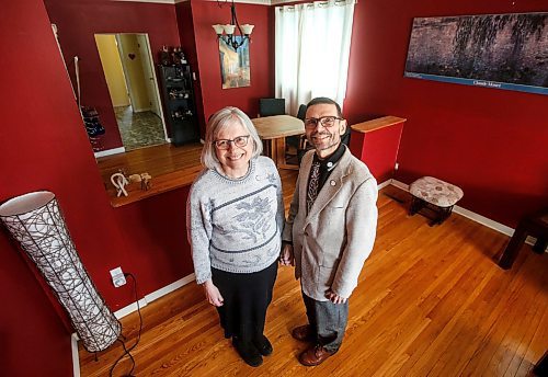 JOHN WOODS / FREE PRESS
Howard R. Engel, president and CEO of The Marshall McLuhan Initiative (MMI), and Esther June, MMI treasurer, are photographed at a house on Gertrude where Marshall McLuhan once lived Sunday, April 6, 2025. The MMI plans to renovate and use the building as a McLuhan educational centre.
Reporter: nicole