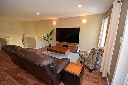 Todd Lewys / Free Press
It’s easy to imagine sitting back to watch a sporting event or movie in the spacious, light-filled living room.