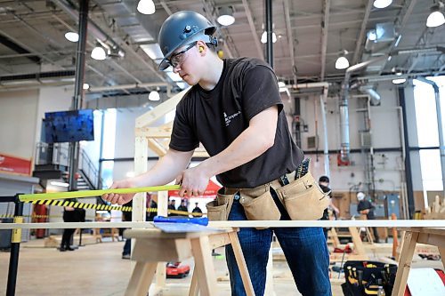 Ruth Bonneville  / Free Press 

Standup - Skills Competition for trades

Spencer Burghart from Swan Valley Secondary School works on measuring and cutting boards for the flooring of a his shed he is building with a group of High School competitors  at the 27th Annual Skills Manitoba Competition at Red River College Polytechnic (RRC Polytech)&#x2019;s Notre Dame Campus Thursday.  

Over 500 young Manitobans compete in over 40 Olympic-style hands-on contests at the secondary and post-secondary/apprentice level to showcase their skills in robotics, 3D character computer animation, construction trades, photography and many more.

Gold medal winners of many of the competitions will form Team Manitoba and advance to the Skills Canada National Competition in Regina, Saskatchewan May 27-May 31, 2025

April 10th 2025