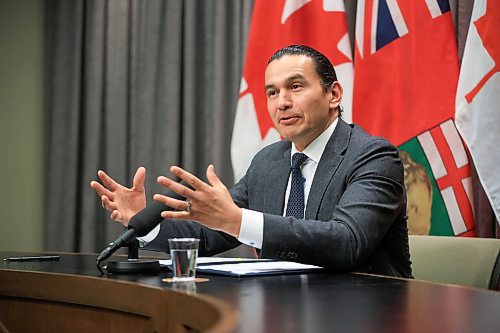 Ruth Bonneville / Free Press
Local Hydro announcement
Premier Wab Kinew speaks to the media during MB. Hydro announcement at the Legislative Building Monday.
During the meeting Premier Kinew also announced that the province is expropriating Lemay Forest and turning it into a provincial park. During questioning he broke out into laughter when asked if they would be building Yurts to rent.
See story by Carol
April 14th 2025