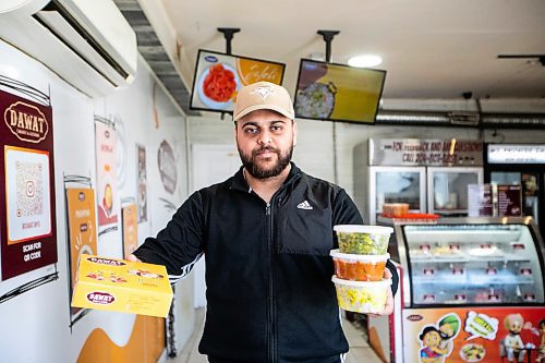 MIKAELA MACKENZIE / FREE PRESS
	

Nitish Sharma, Keewatin location manager and son of the owner, at Dawat on Tuesday, April 15, 2025. 

For Eva story.
Winnipeg Free Press 2025
