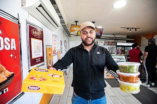 MIKAELA MACKENZIE / FREE PRESS
Nitish Sharma, Keewatin location manager and son of the owner, at Dawat on Tuesday, April 15, 2025.
For Eva story.
Winnipeg Free Press 2025