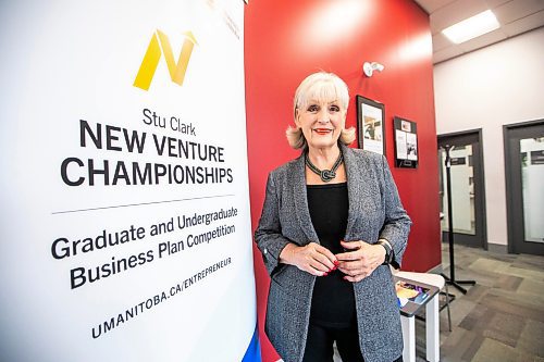 MIKAELA MACKENZIE / FREE PRESS
	

Debra Jonasson-Young, I.H. Asper executive director for entrepreneurship at the Stu Clark Centre for Entrepreneurship, on Monday, April 21, 2025. The Stu Clark New Venture Championships, where teams from universities across Canada and the U.S. are coming to pitch their business ideas in a friendly competition, are taking place this weekend. 

For Gabby story.
Winnipeg Free Press 2025