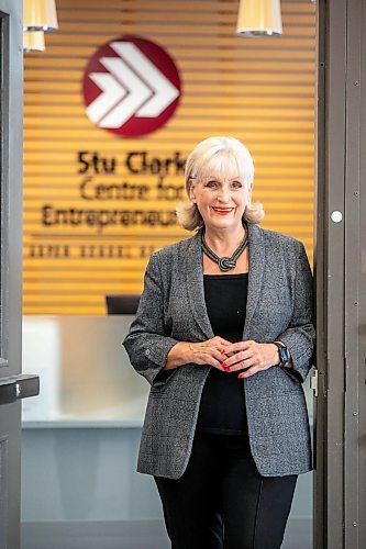 MIKAELA MACKENZIE / FREE PRESS
	

Debra Jonasson-Young, I.H. Asper executive director for entrepreneurship at the Stu Clark Centre for Entrepreneurship, on Monday, April 21, 2025. The Stu Clark New Venture Championships, where teams from universities across Canada and the U.S. are coming to pitch their business ideas in a friendly competition, are taking place this weekend. 

For Gabby story.
Winnipeg Free Press 2025
